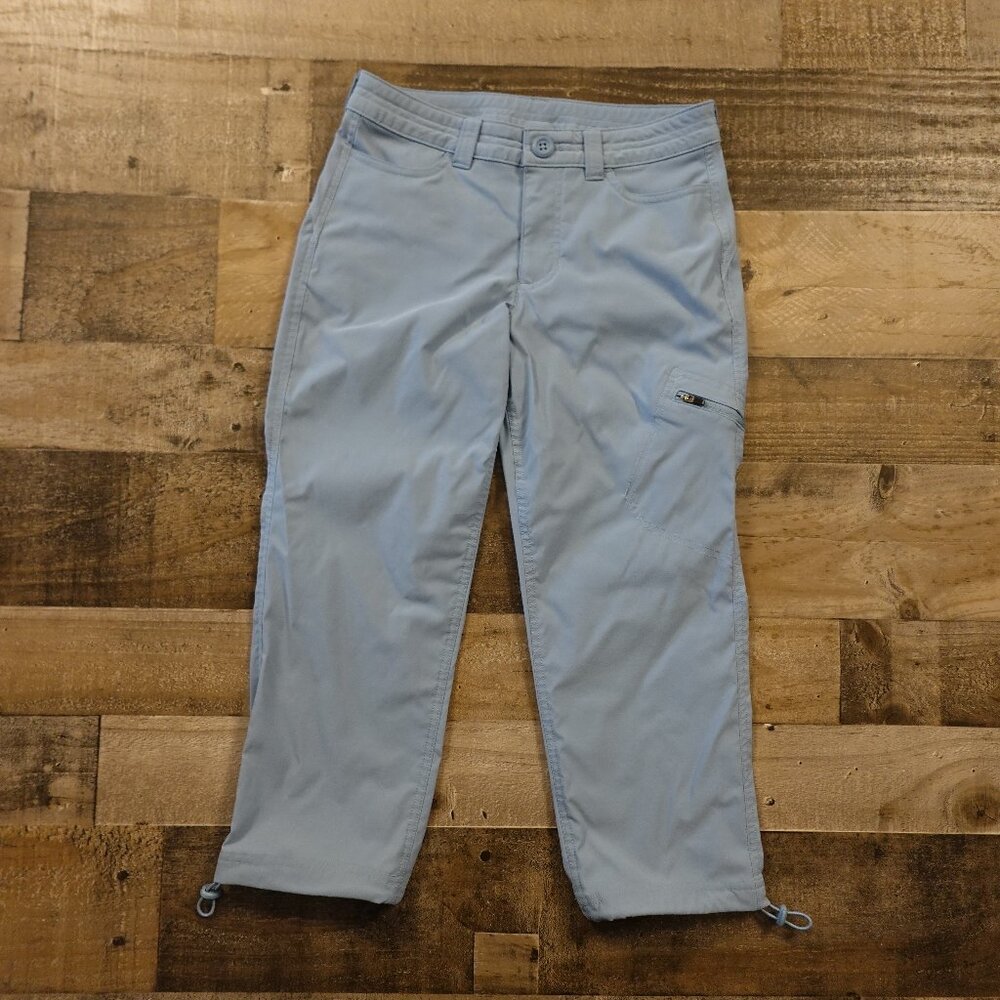 Eddie Bauer Hiking Pants Women’s‎ 0 Blue Cropped Stretch Outdoor